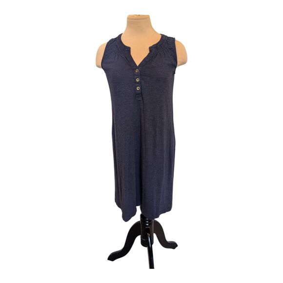 Lilly Pulitzer Tops - Lilly Pulitzer Women's Navy Essie Buttoned Sleeveless Casual Shift Dress Size XS